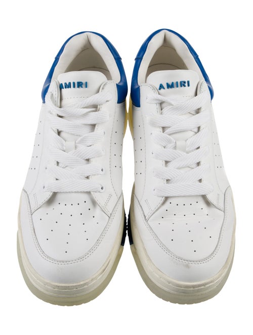 Amiri Leather Colorblock Pattern Sneakers