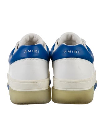 Amiri Leather Colorblock Pattern Sneakers