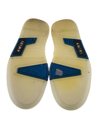 Amiri Leather Colorblock Pattern Sneakers