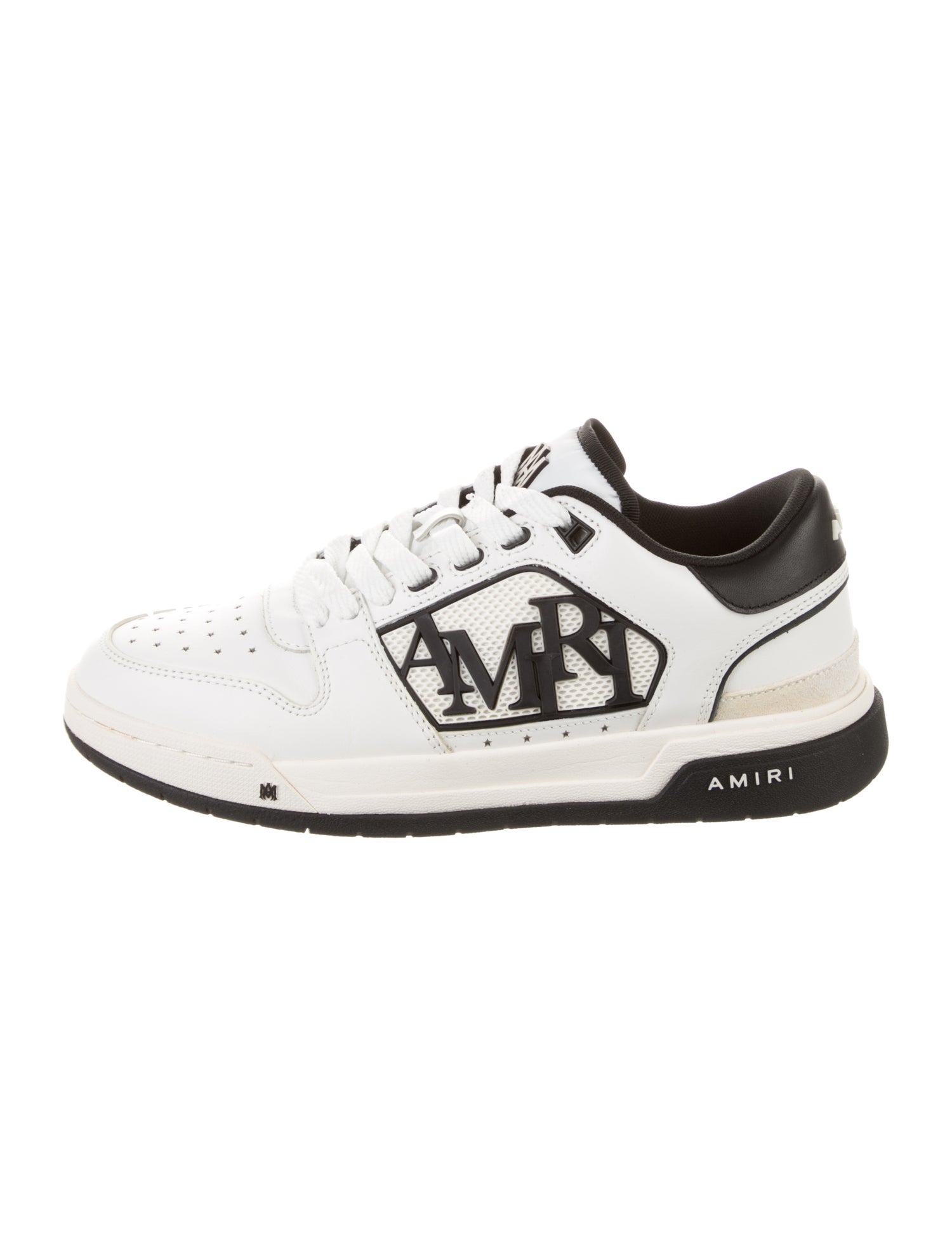 Amiri Leather Printed Sneakers