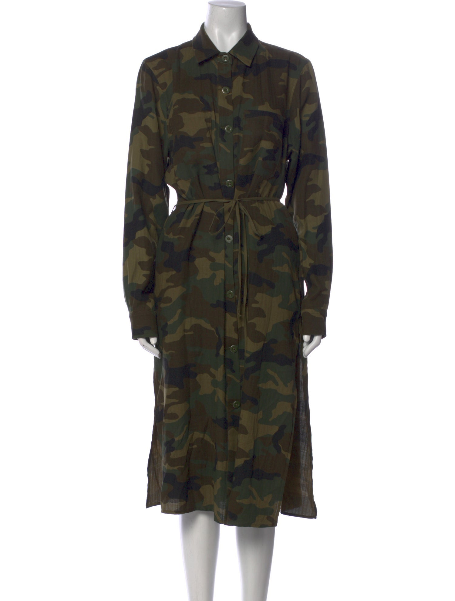 Amiri Floral Print Midi Length Dress