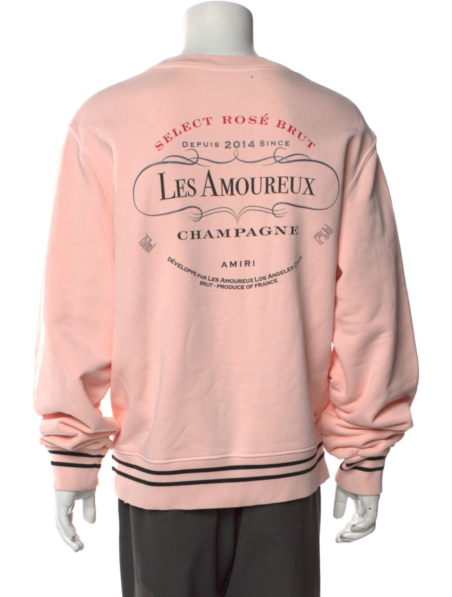 Amiri Striped Crew Neck Sweatshirt