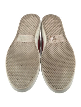 Amiri Leather Colorblock Pattern Sneakers