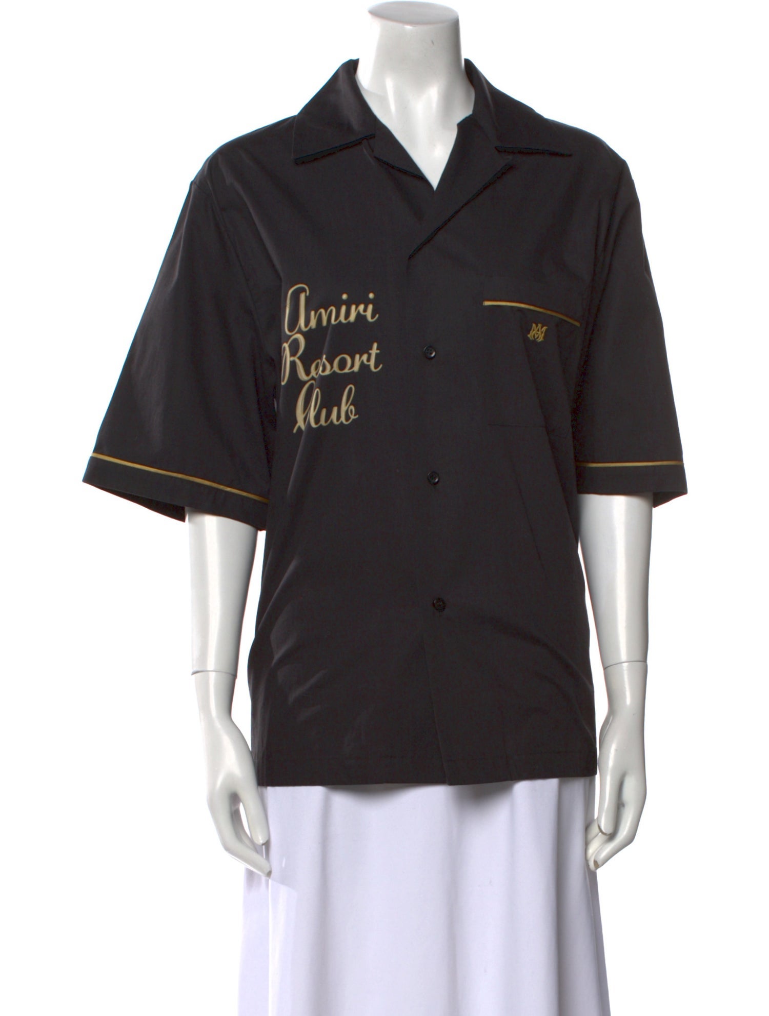 Amiri Short Sleeve Button-Up Top