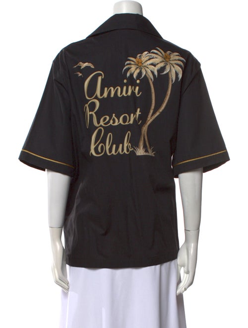Amiri Short Sleeve Button-Up Top