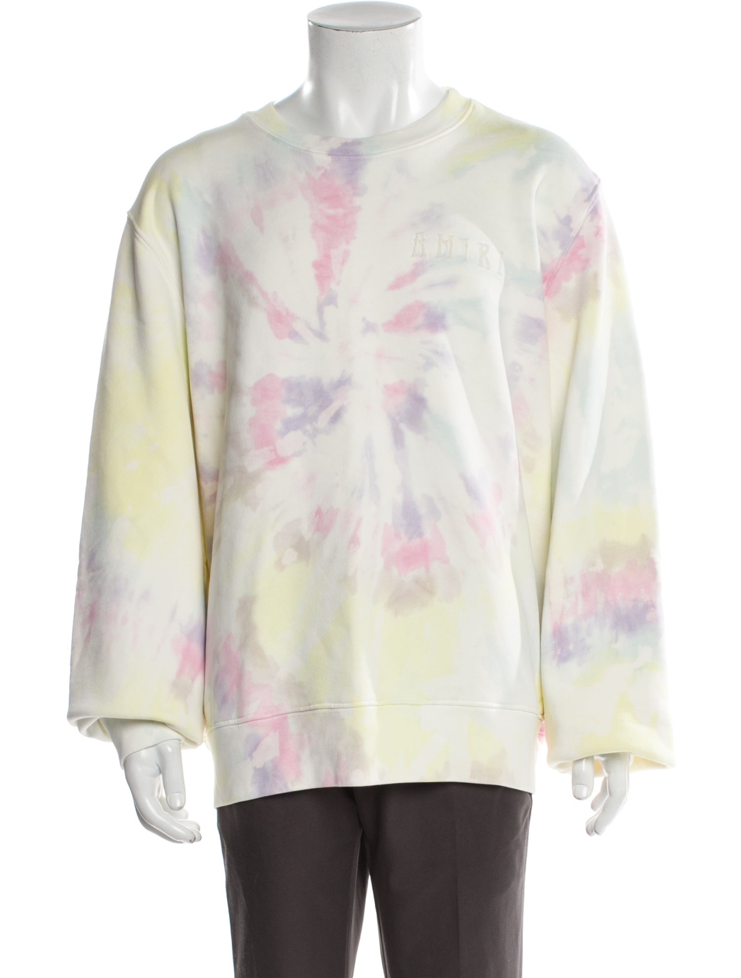 Amiri Tie-Dye Print Crew Neck Sweatshirt