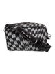 Amiri Monogram Men's Wavy Houndstooth Crossbody Bag Large