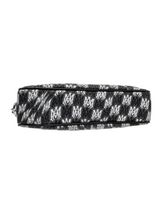 Amiri Monogram Men's Wavy Houndstooth Crossbody Bag Large
