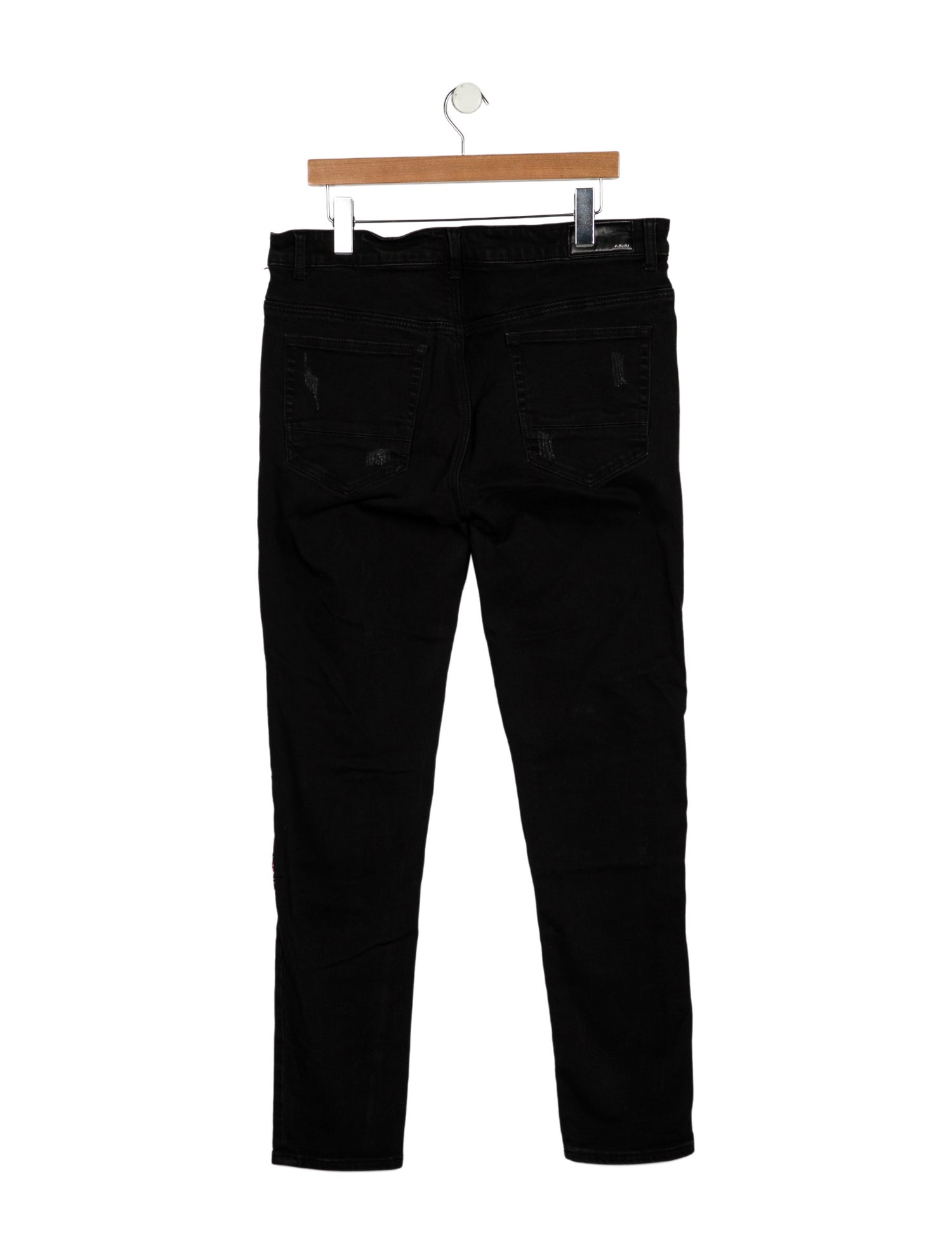 Amiri Mid-Rise Straight Leg Jeans
