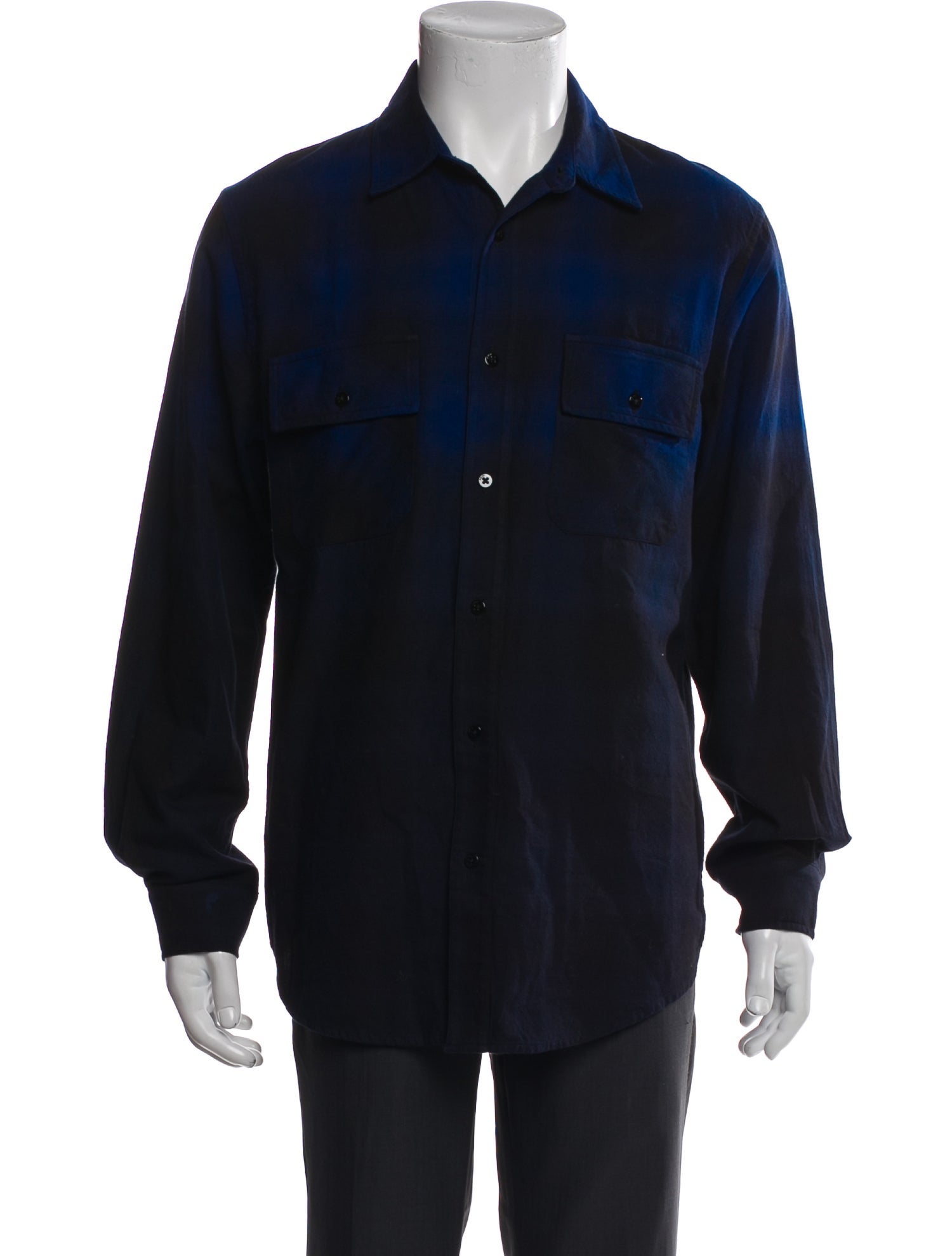 Amiri Plaid Print Long Sleeve Western Shirt