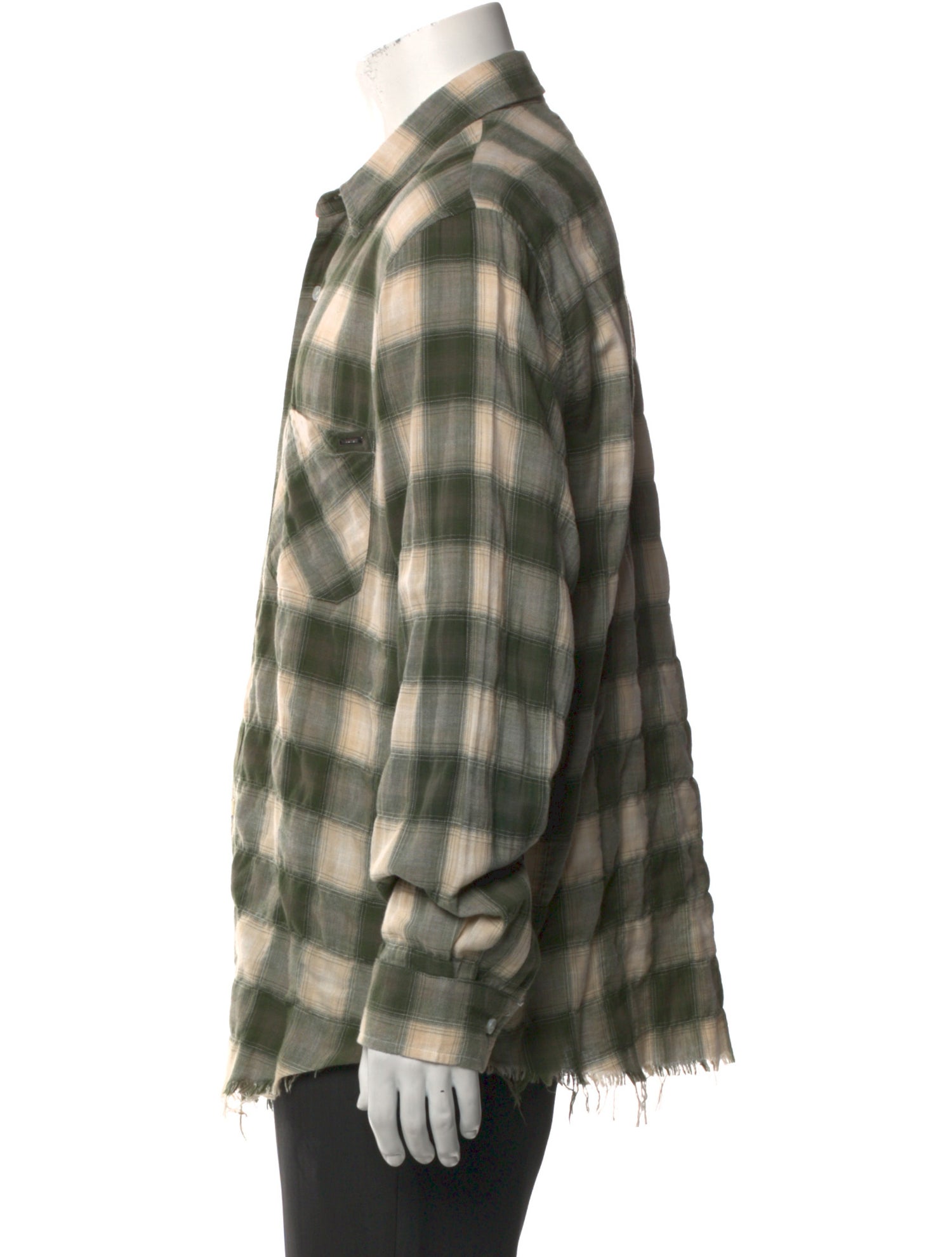 Amiri Plaid Print Long Sleeve Western Shirt