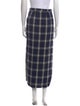 Amiri Plaid Print Midi Length Skirt