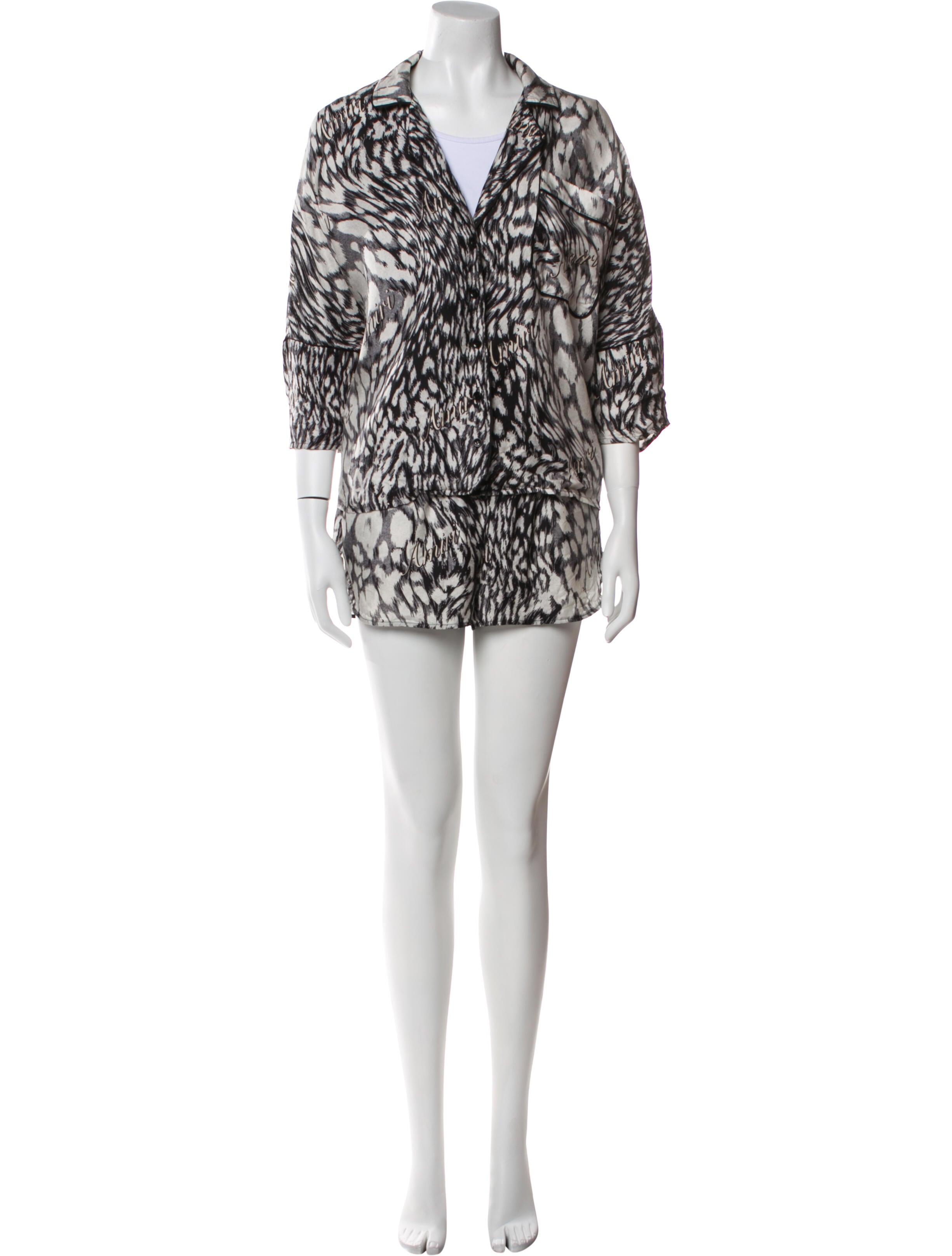 Amiri Silk Printed Pajamas