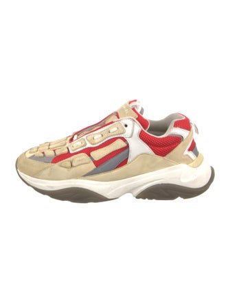 Amiri Suede Colorblock Pattern Sneakers