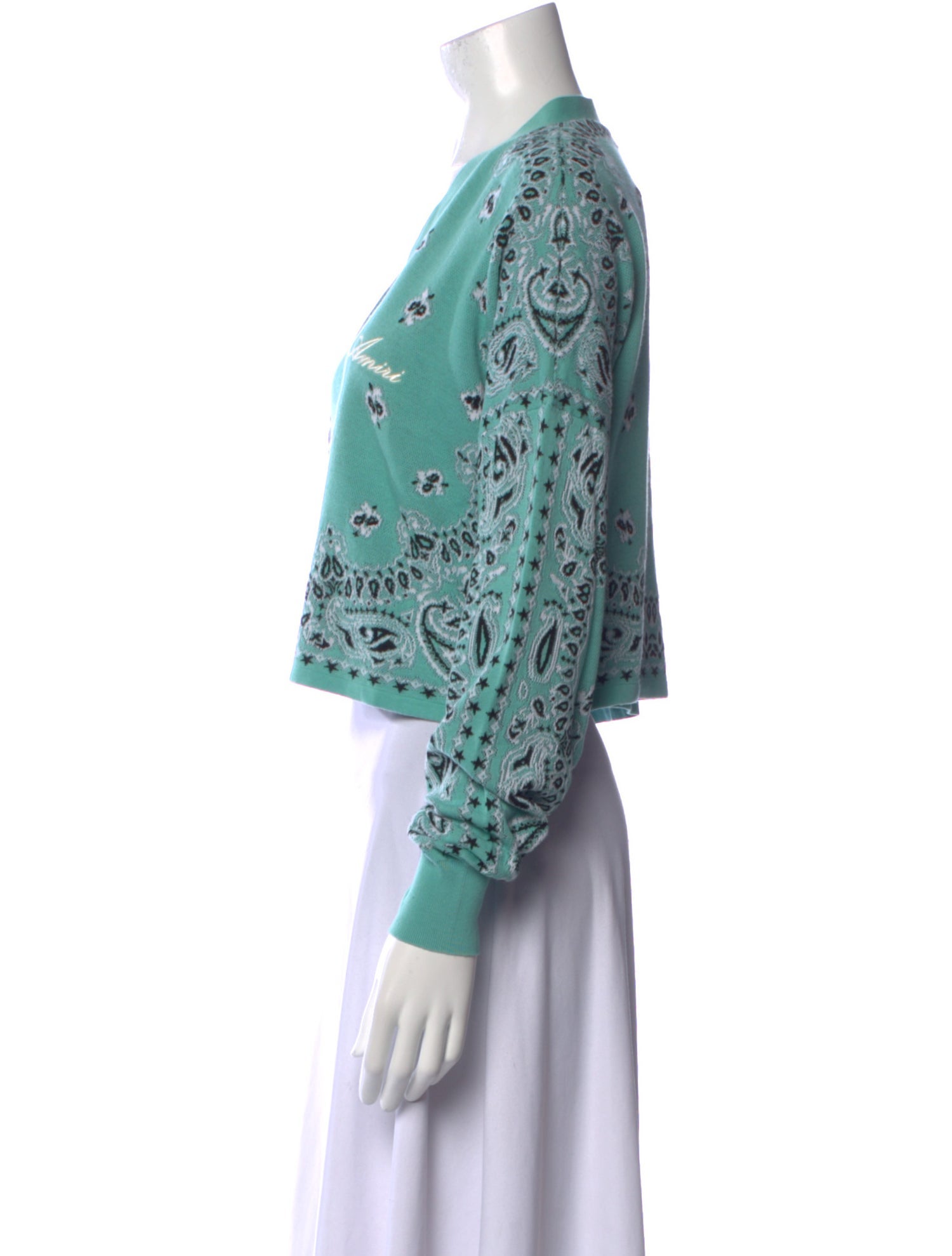 Amiri Printed V-Neck Sweater