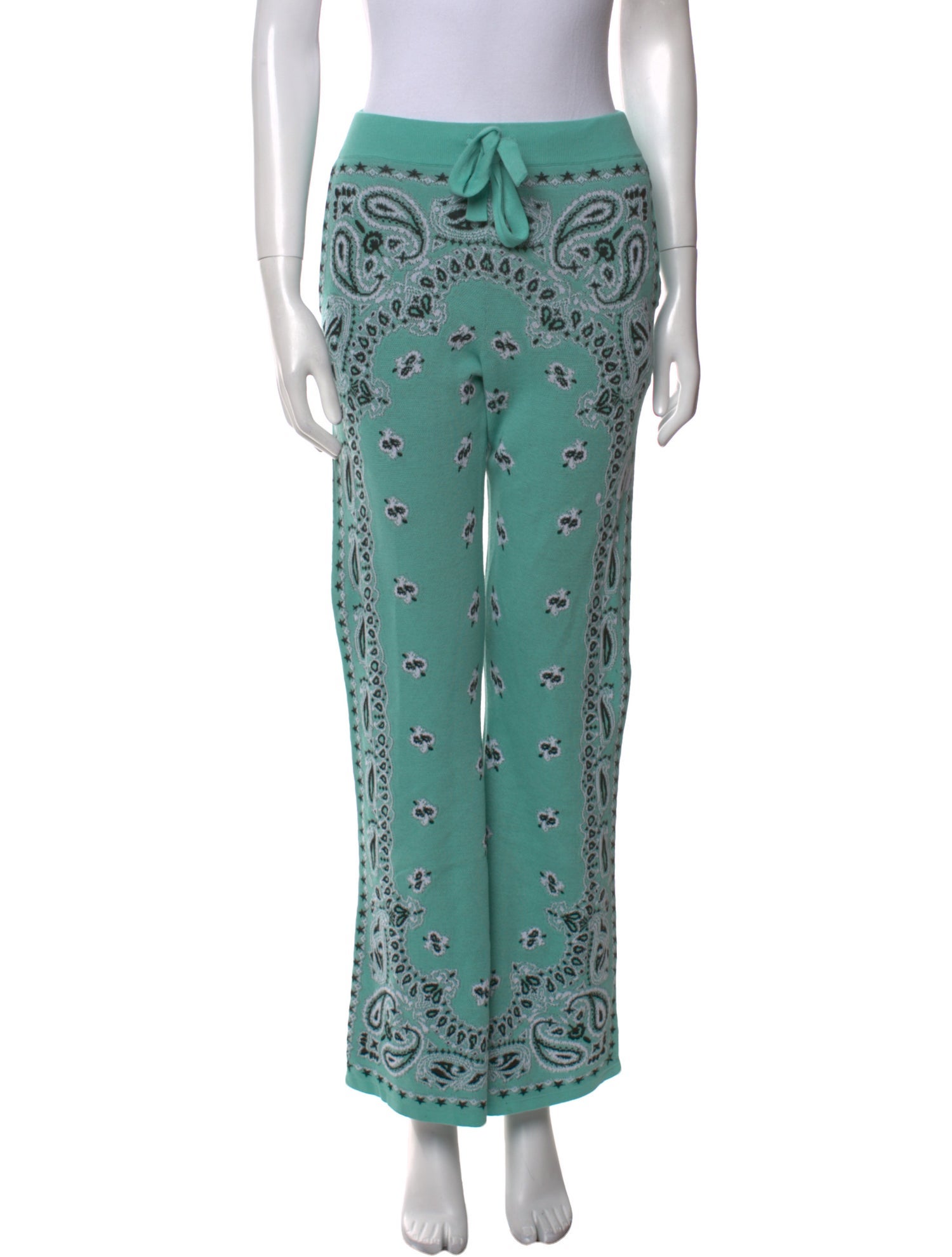 Amiri Floral Print Wide Leg Pants