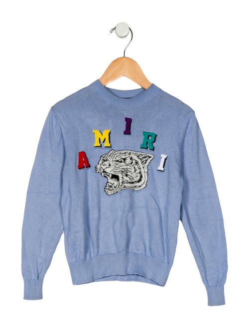 Amiri Kids' Graphic Knit Sweater
