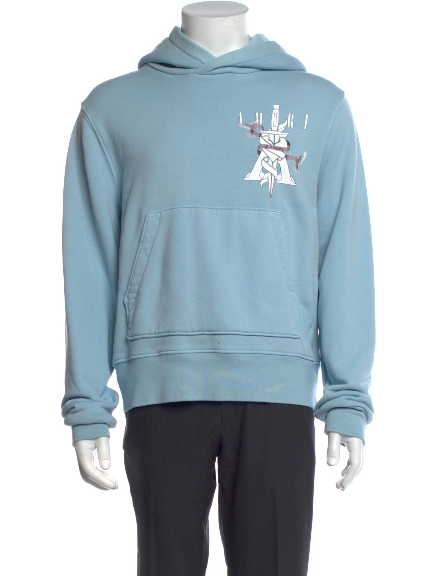 Amiri Graphic Print Crew Neck Hoodie