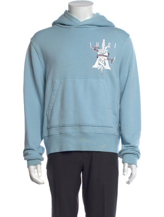 Amiri Graphic Print Crew Neck Hoodie