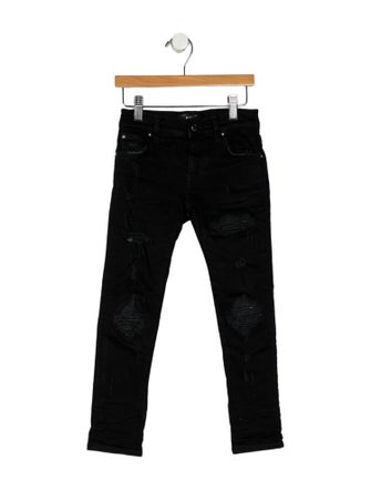 Amiri Boys' Distressed Denim Jeans