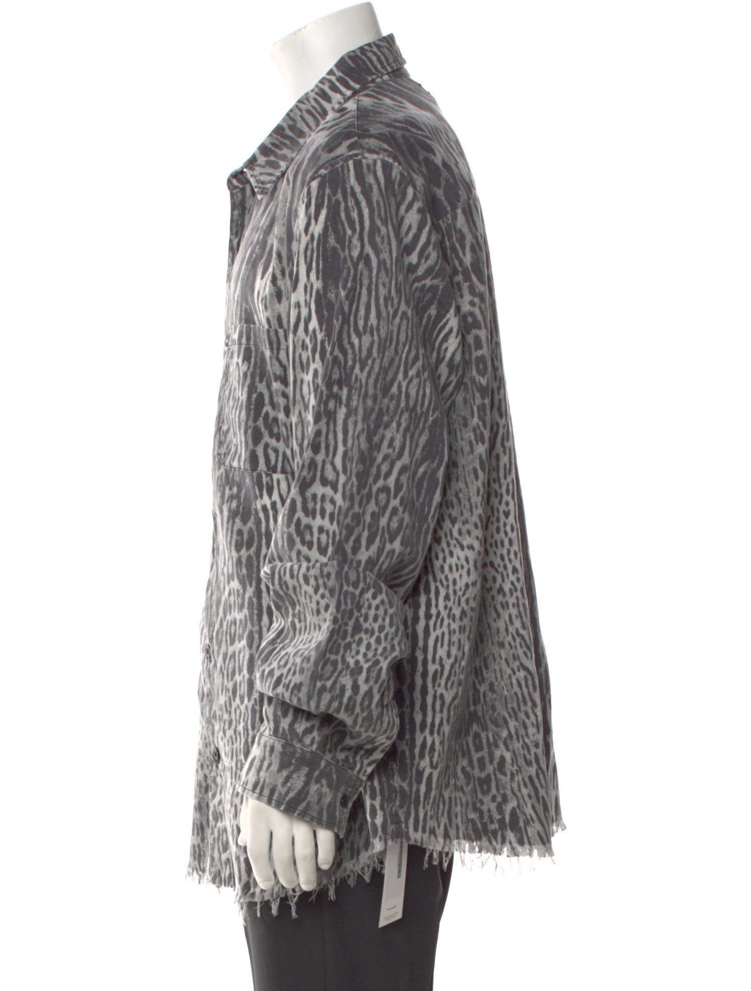 Amiri Animal Print Long Sleeve Dress Shirt