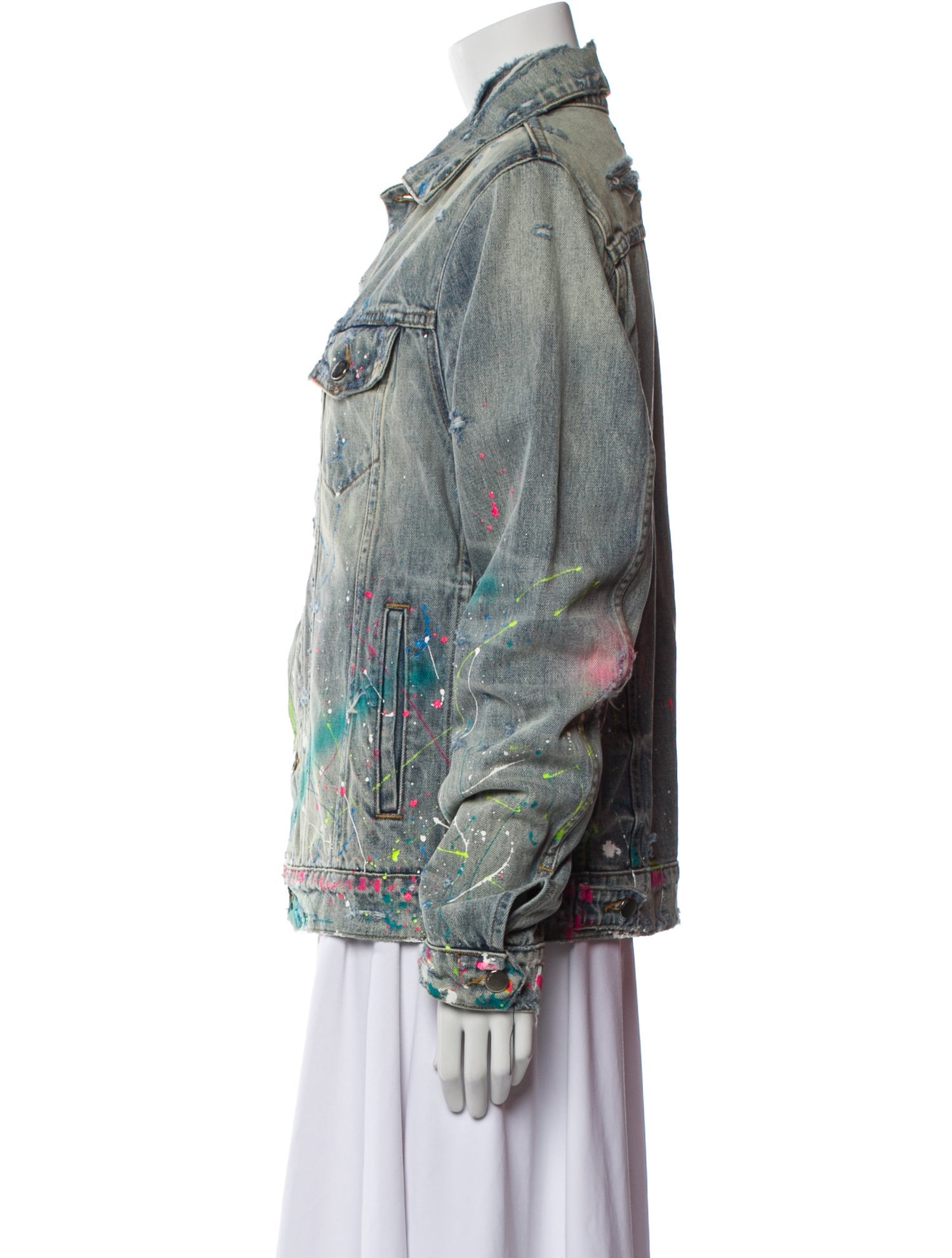 Amiri Printed Denim Jacket w/ Tags