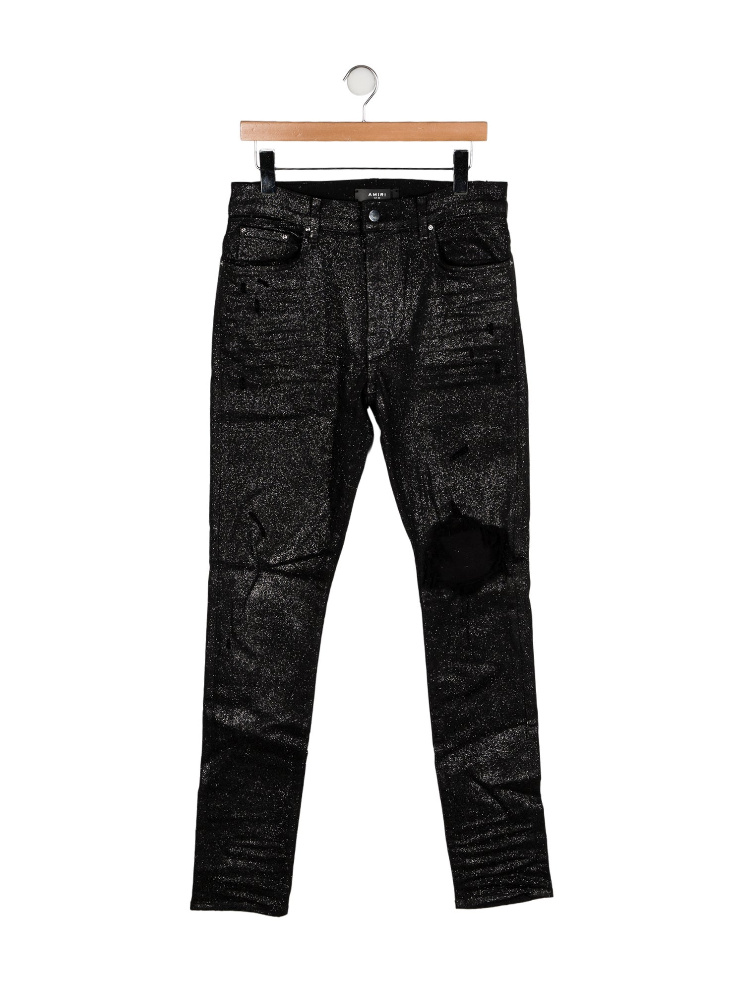 Amiri High-Rise Straight Leg Jeans