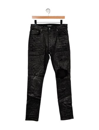 Amiri High-Rise Straight Leg Jeans