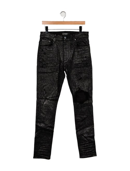 Amiri High-Rise Straight Leg Jeans