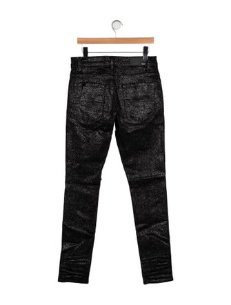 Amiri High-Rise Straight Leg Jeans