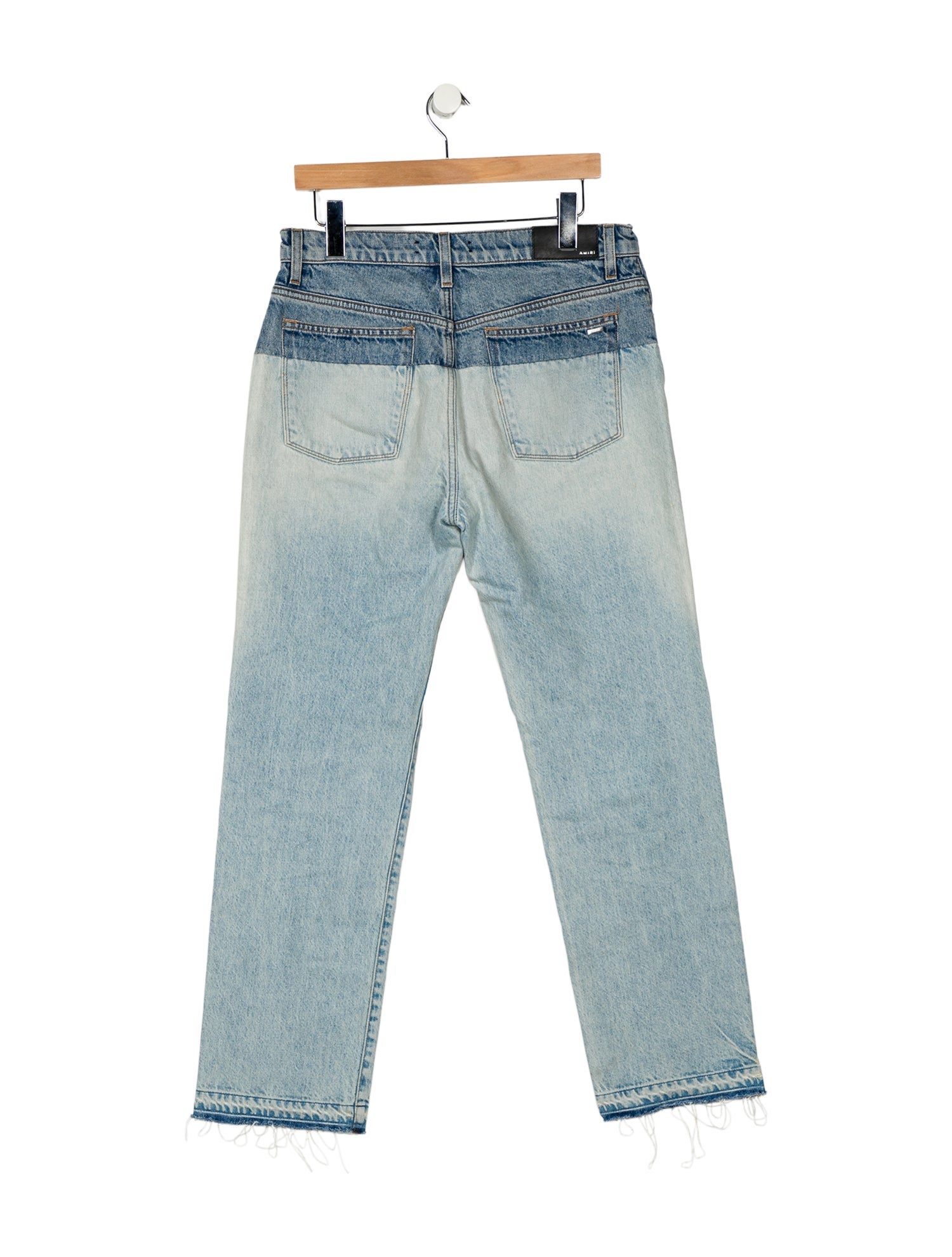 Amiri High-Rise Straight Leg Jeans
