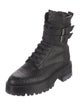 Amiri Embossed Leather Combat Boots