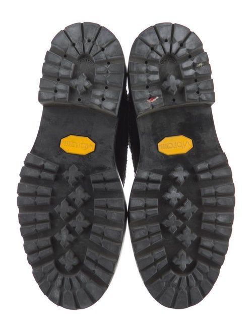 Amiri Embossed Leather Combat Boots