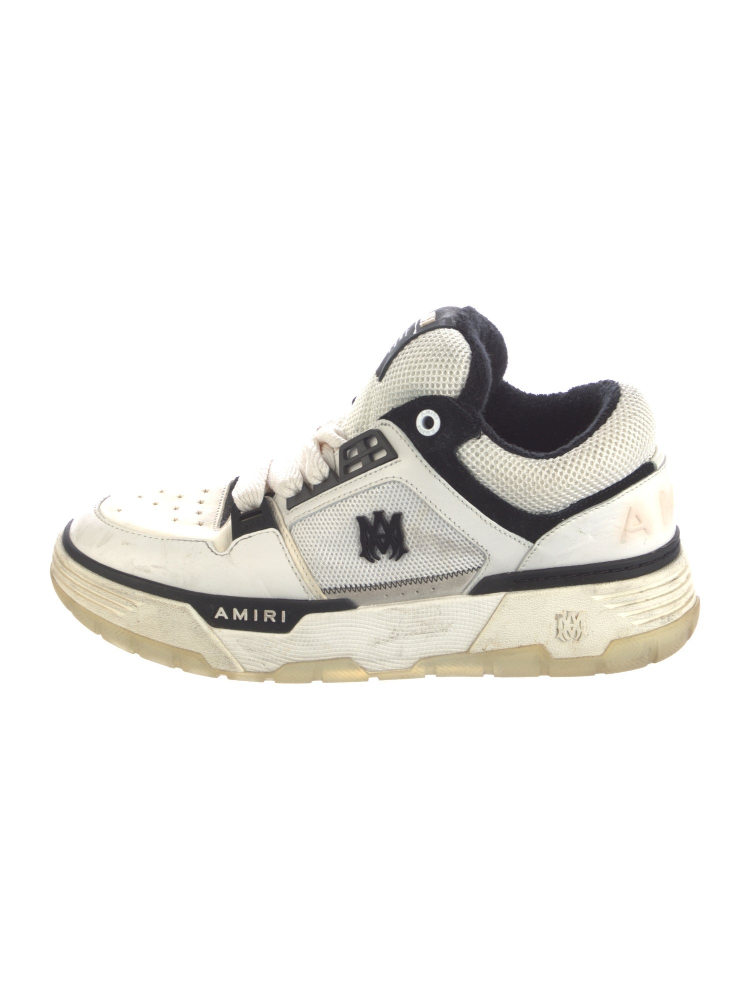 Amiri Leather Printed Sneakers