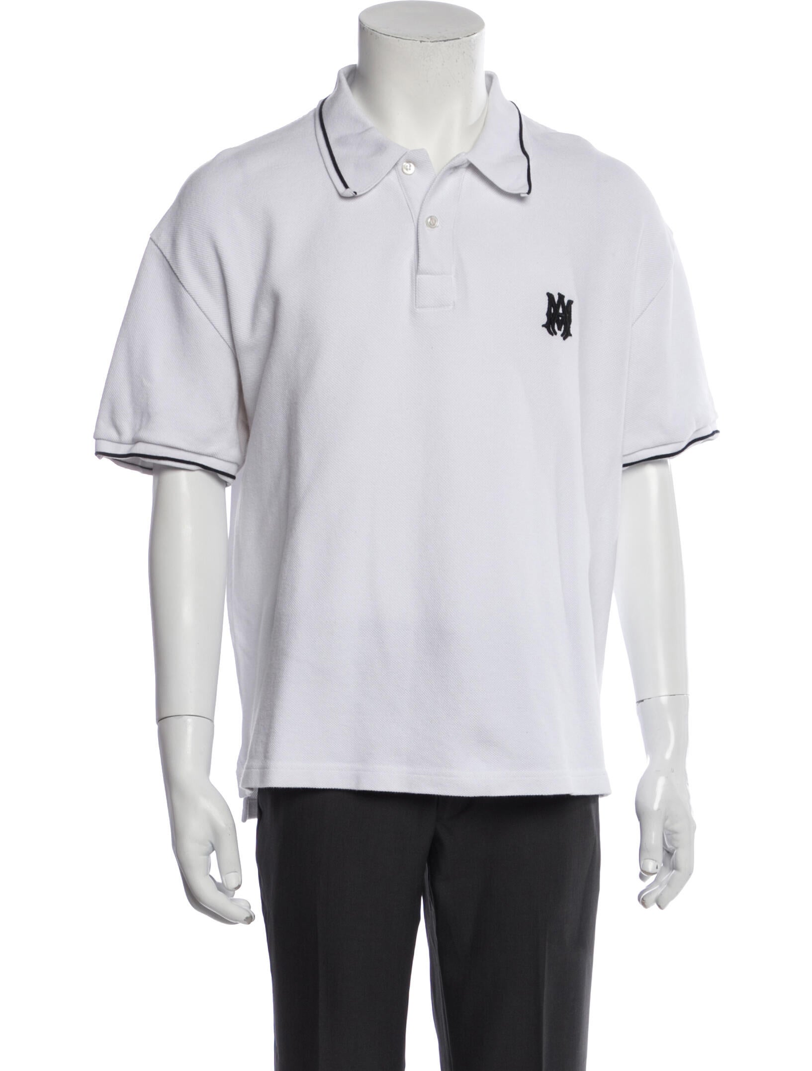 Amiri Crew Neck Short Sleeve Polo Shirt