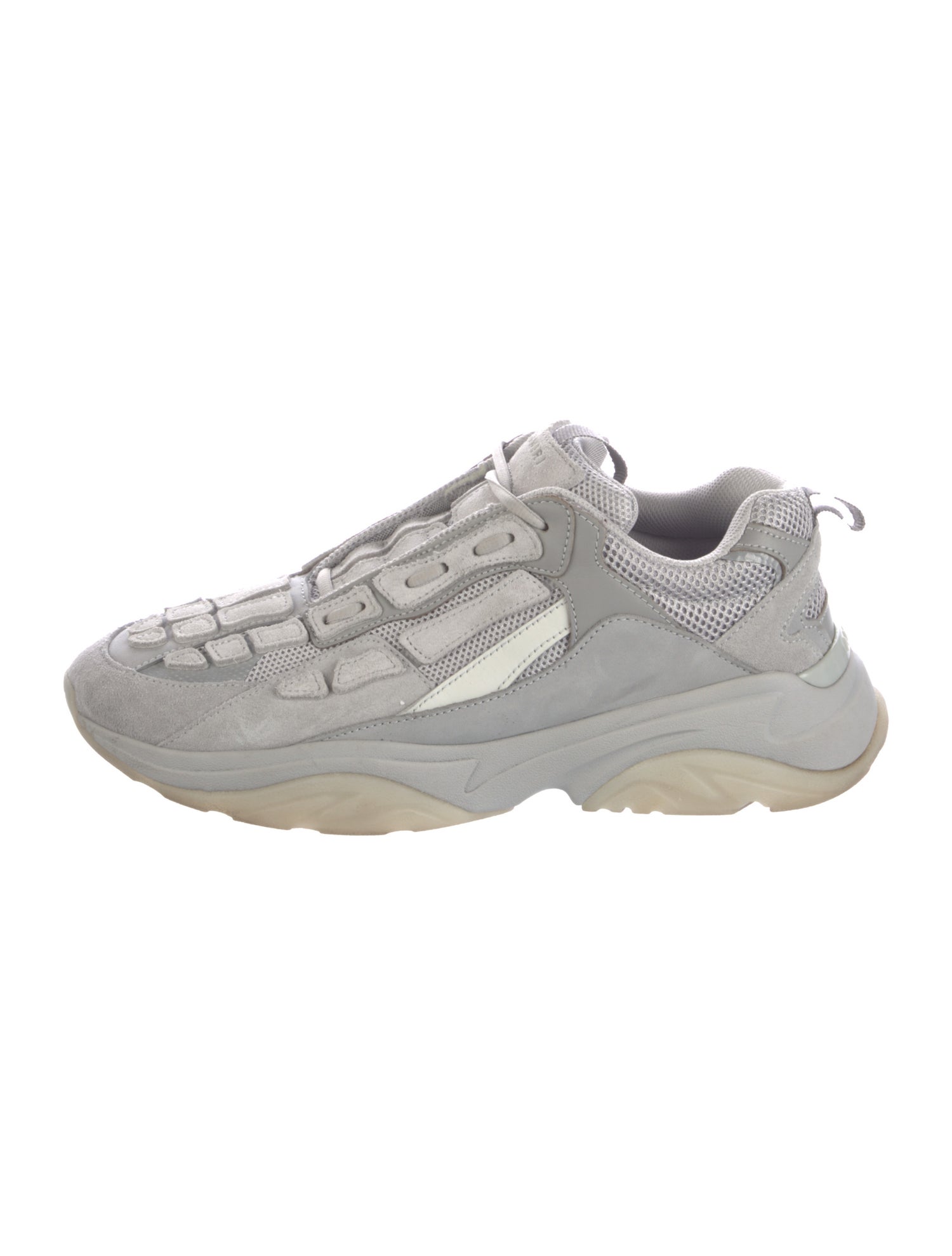 Amiri Suede Leather Trim Embellishment Sneakers
