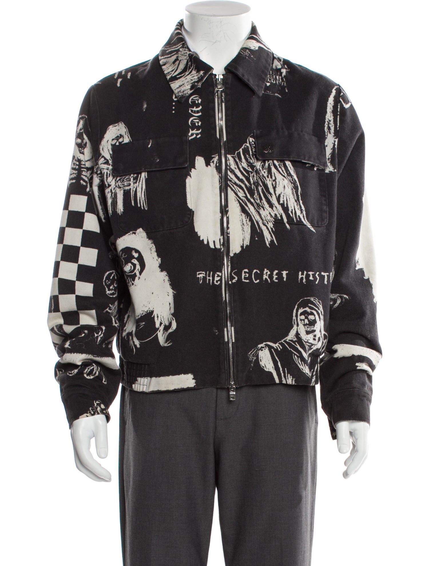 Amiri X Wes Lang Printed Bomber Jacket