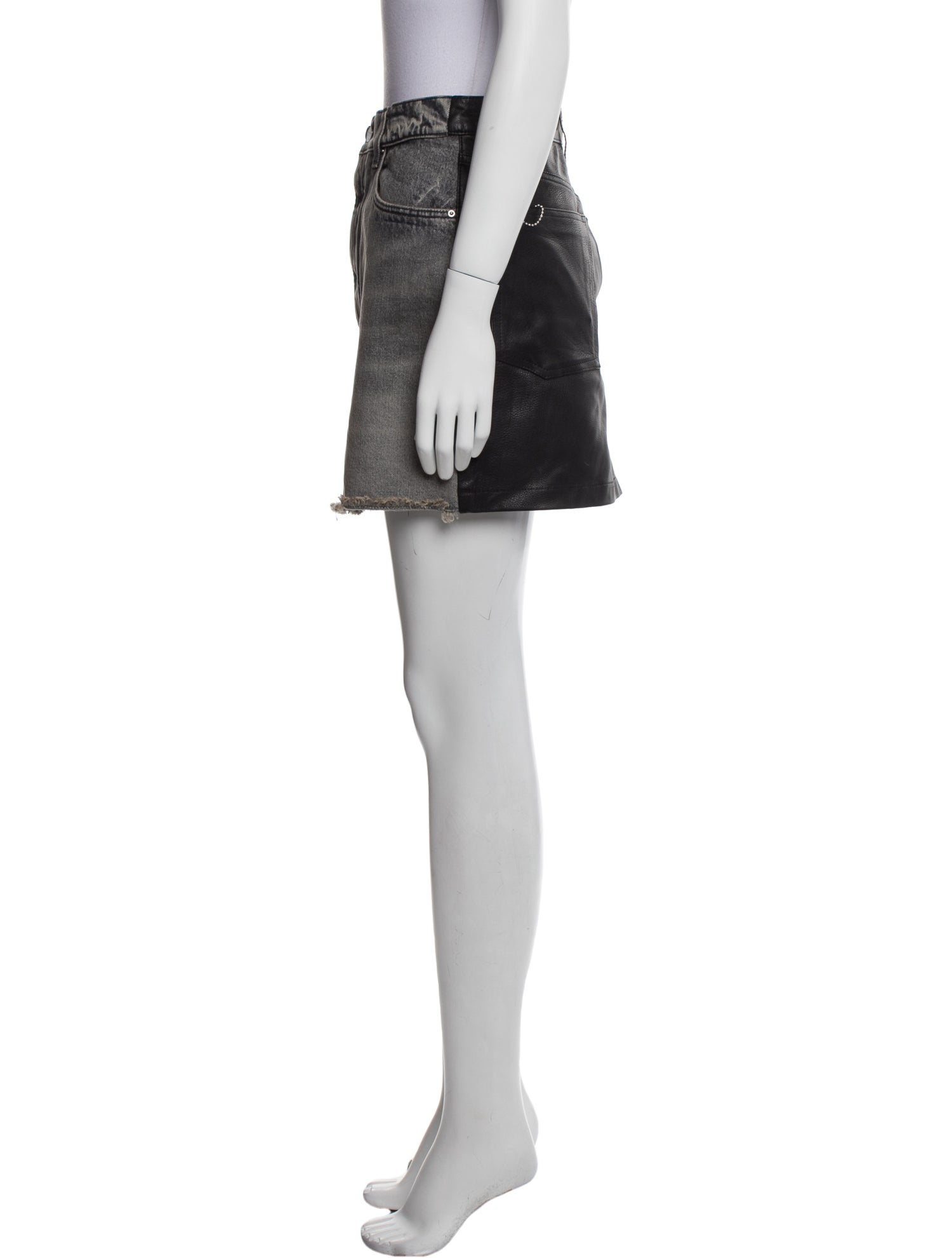 Amiri Distressed Accents Mini Skirt w/ Tags