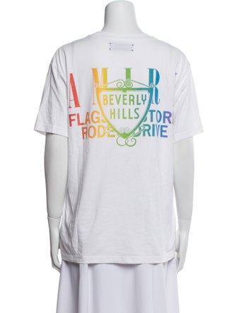Amiri Beverly Hills Rainbow Graphic Print T-Shirt