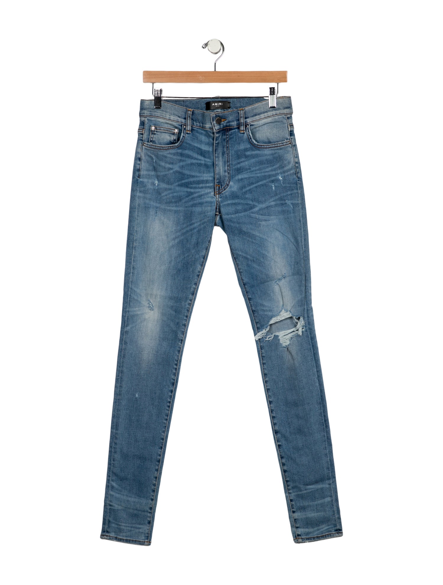 Amiri Mid-Rise Skinny Leg Jeans