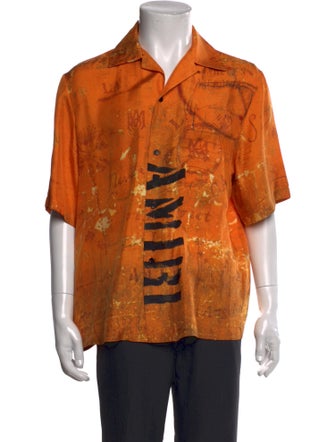 Amiri Silk Graphic Print Shirt