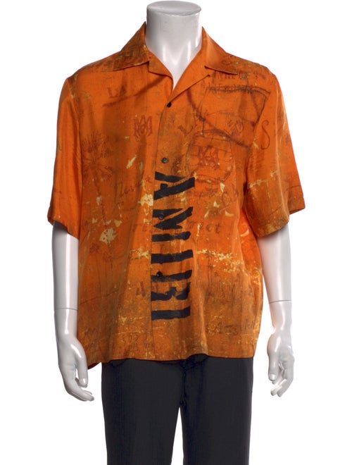 Amiri Silk Graphic Print Shirt