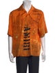 Amiri Silk Graphic Print Shirt