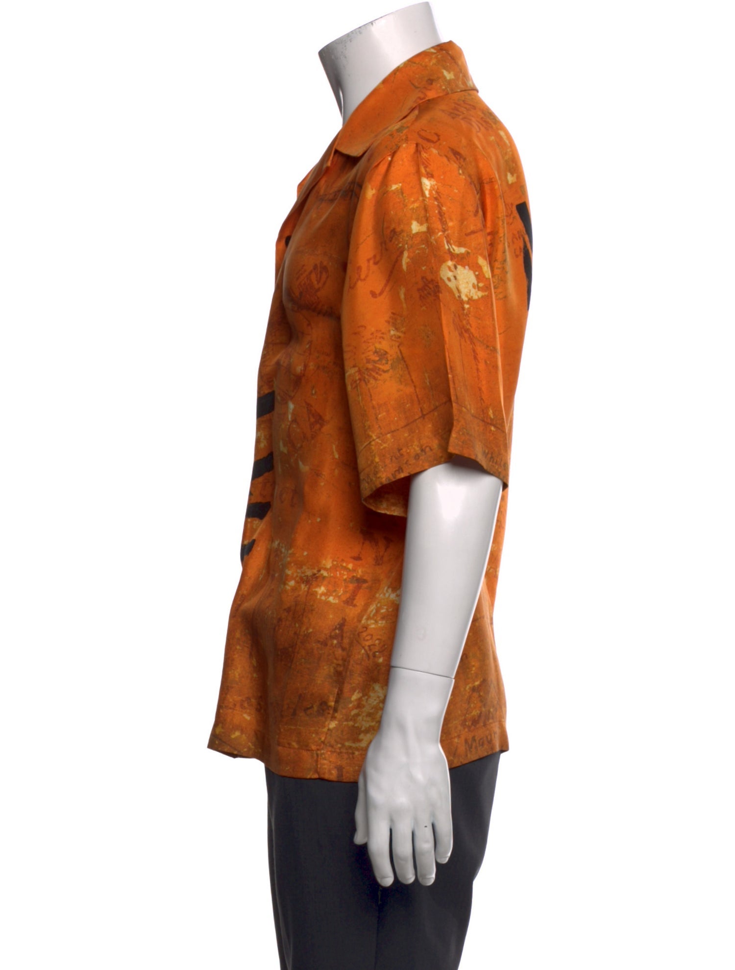 Amiri Silk Graphic Print Shirt