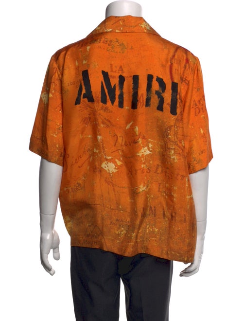 Amiri Silk Graphic Print Shirt