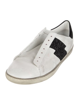 Amiri Leather Printed Sneakers