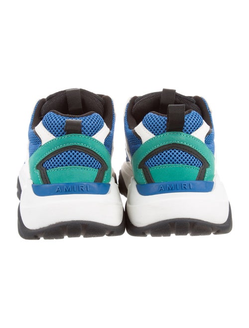 Amiri Leather Colorblock Pattern Chunky Sneakers