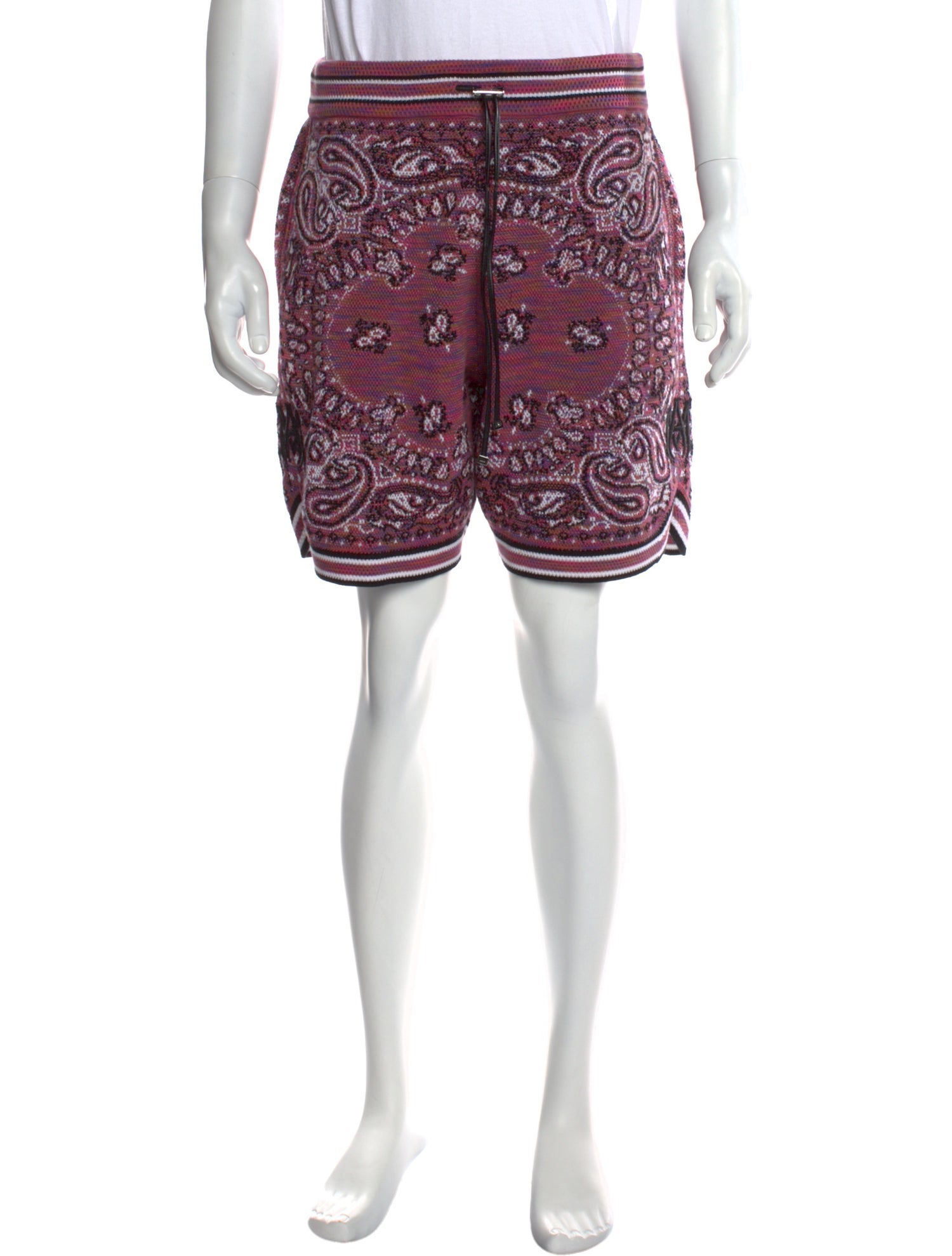Amiri Paisley Print Jogger Shorts