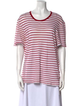 Amiri Striped Scoop Neck T-Shirt