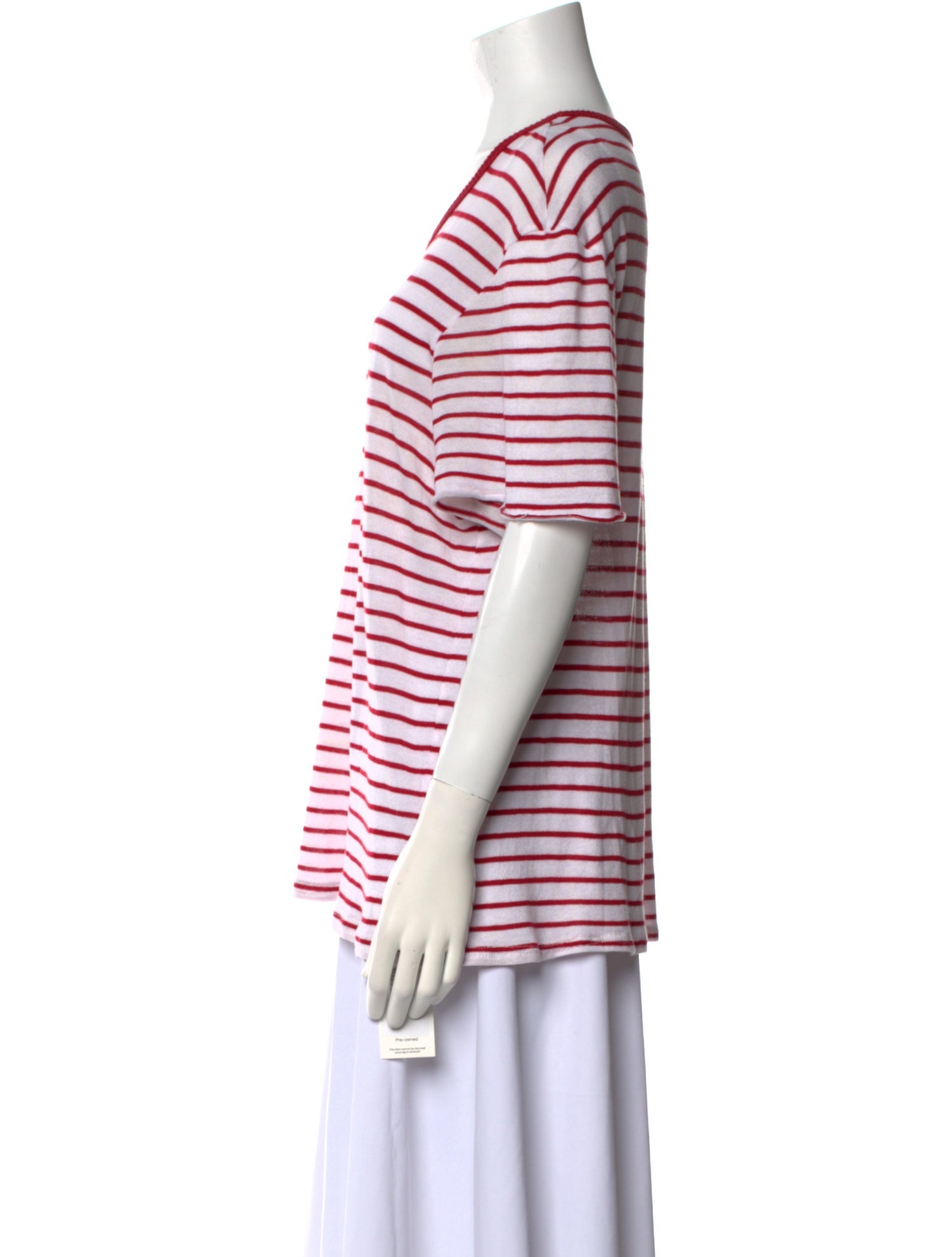 Amiri Striped Scoop Neck T-Shirt